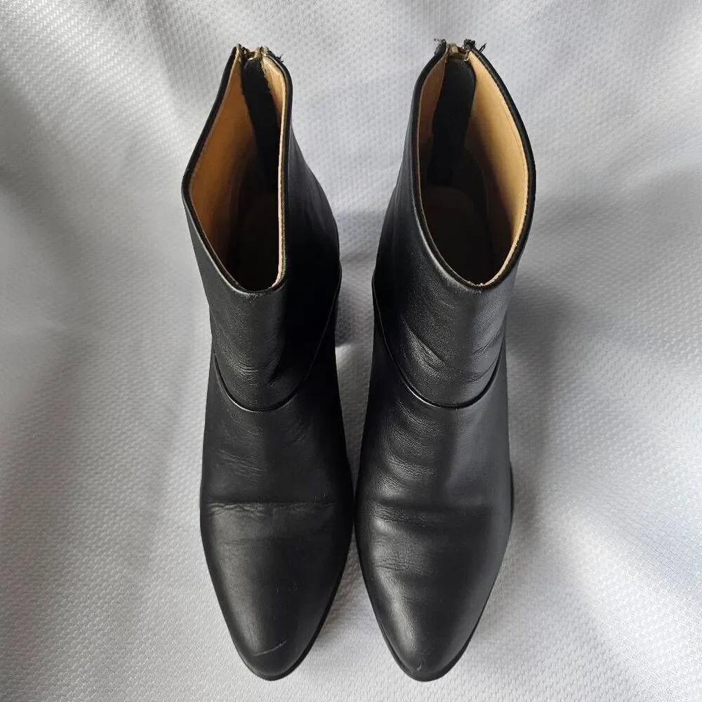 Nisolo Dari Commuter Boot Size 8 in Black Leather
